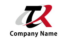 シンプルかつアグレッシブなイニシャルTとR