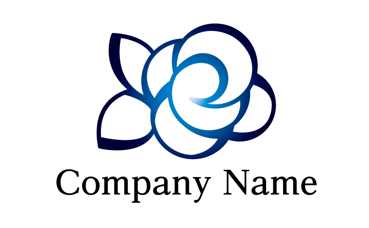 花・薔薇・薔薇・エレガント・上品・繊細・綺麗・綺麗・女性的・女性らしい・落ち着き・コサージュをイメージしたロゴデザイン