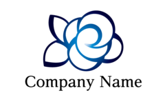 花・薔薇・薔薇・エレガント・上品・繊細・綺麗・綺麗・女性的・女性らしい・落ち着き・コサージュをイメージしたロゴデザイン