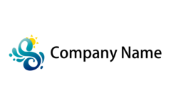 波しぶきと太陽