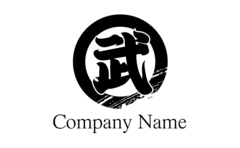 筆書き風の漢字