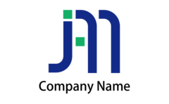 四角形とライン・シンプルなローマ字
