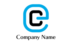 ラインで描かれたCとE