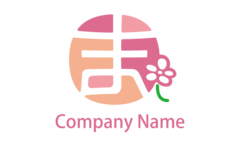 かわいい花とひらがな