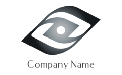 ひし形・モノトーン・目・eye・クール・信念をイメージしたロゴデザイン